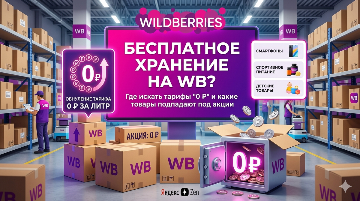 Бывает ли бесплатное хранение на WB? На каких складах?