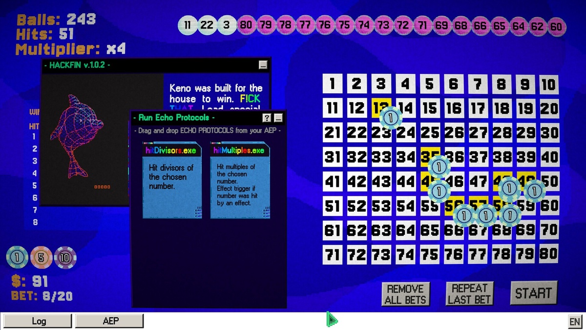 Игра Dolphin Keno!