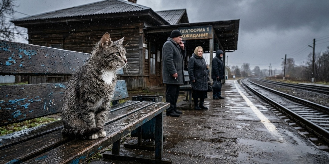 Кот, который год встречал поезда