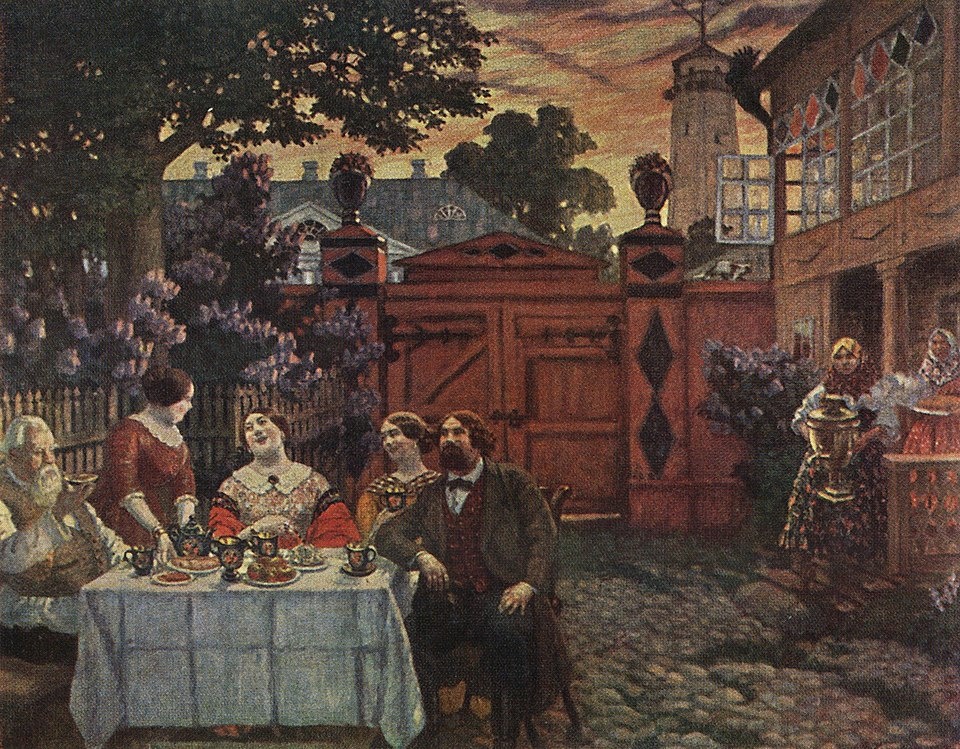 Борис Кустодиев Чаепитие 1913 г