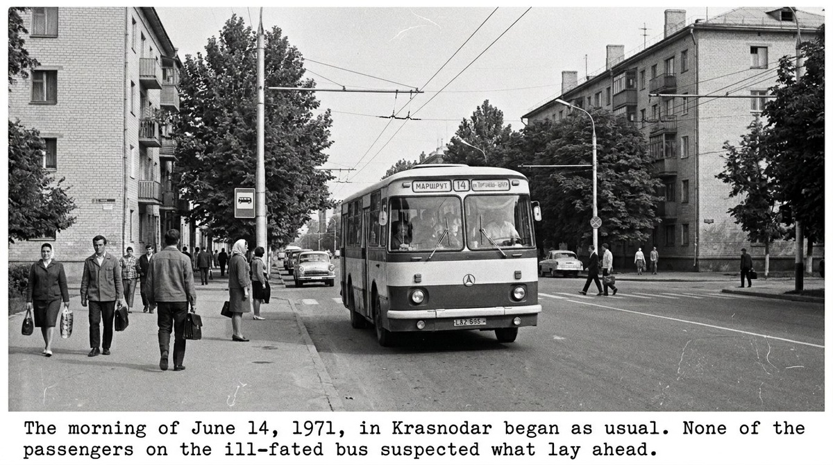 Утро 14 июня 1971 года в Краснодаре начиналось как обычно. Никто из пассажиров злополучного рейса не подозревал, что ждет их впереди