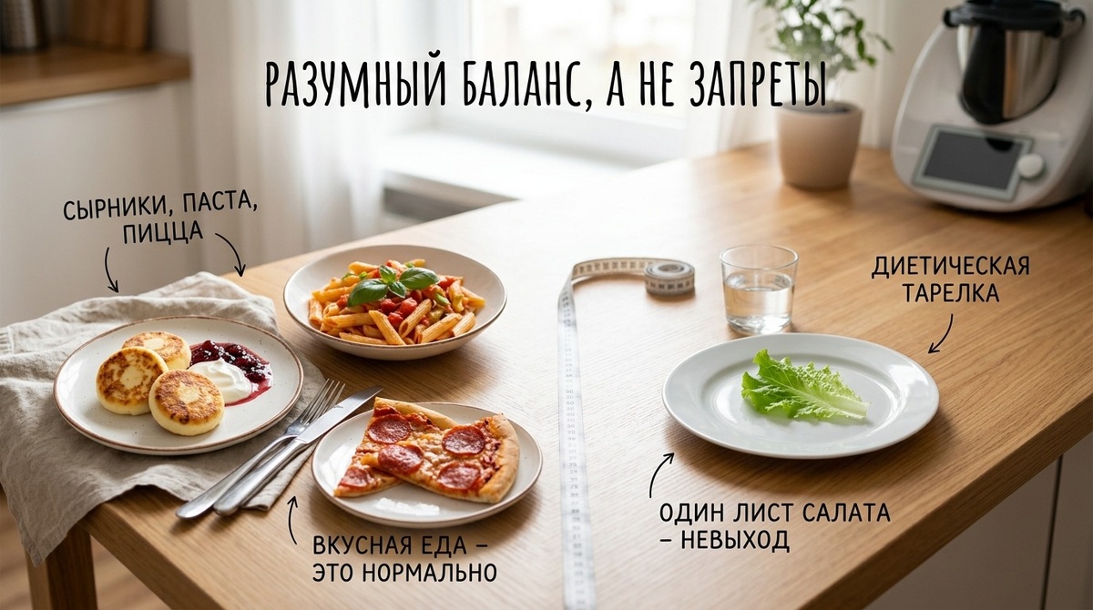 "С понедельника убираю всё вкусное" - пожалуй, одна из самых популярных фраз в теме похудения