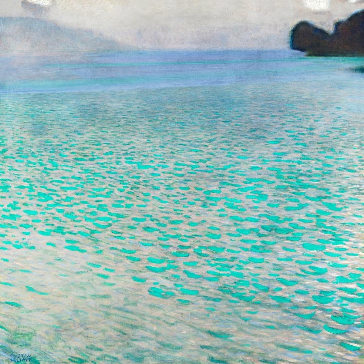 Густав Климт "Озеро Атерзее" (1900)