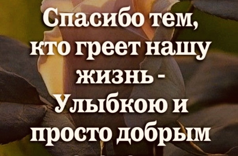 Не бойтесь говорить хороших слов…