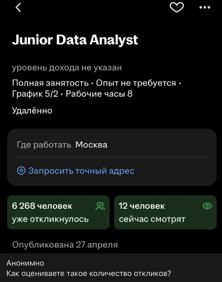 Из ВКонтакте группы про hr
