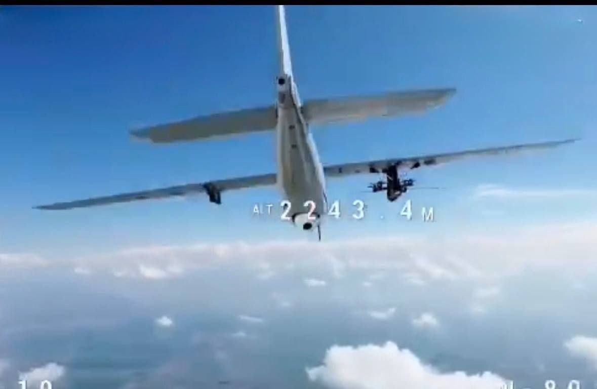 Российский БпЛА Орлан-10, применяемый как носитель для FPV-дронов