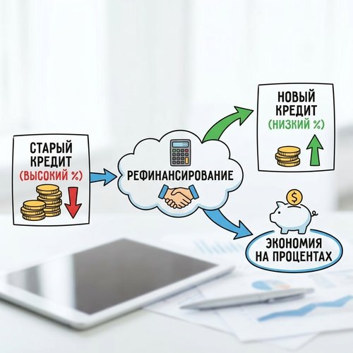 Рефинансирование кредита. 