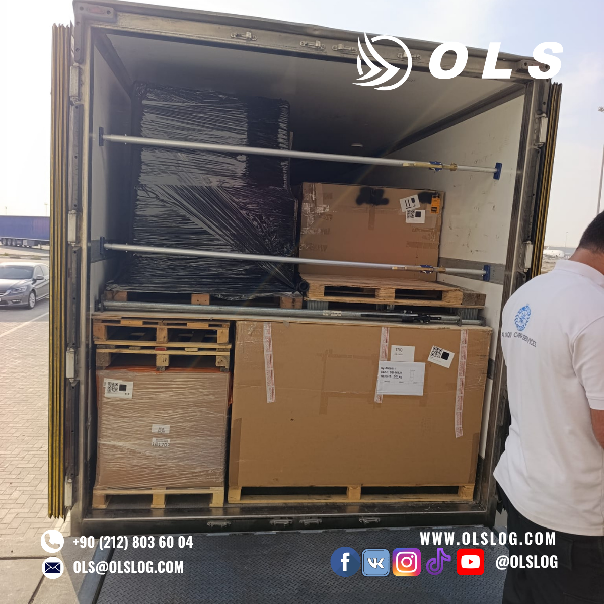 По логистике и операционным вопросам: pricingteam@olslog.com
По коммерческим запросам: customerservice@olslog.com