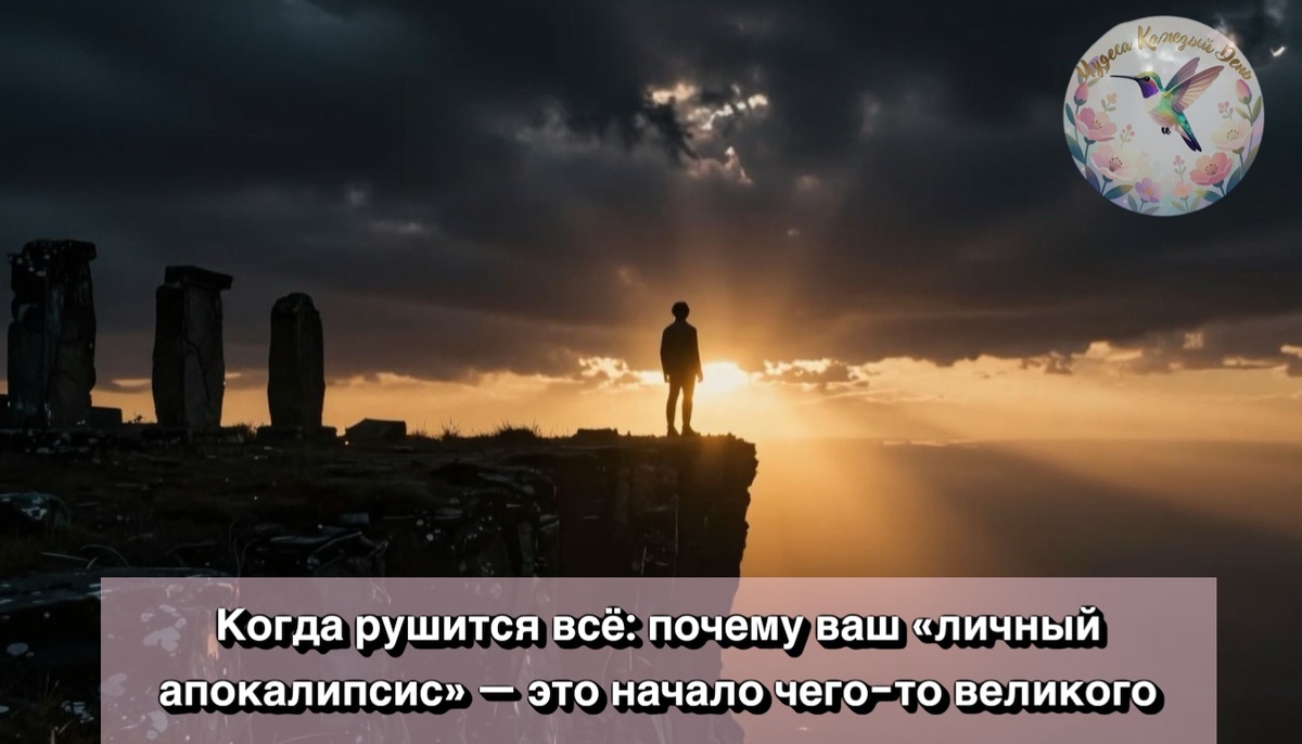 Когда кажется, что все рушится, значит, начинается что-то новое.