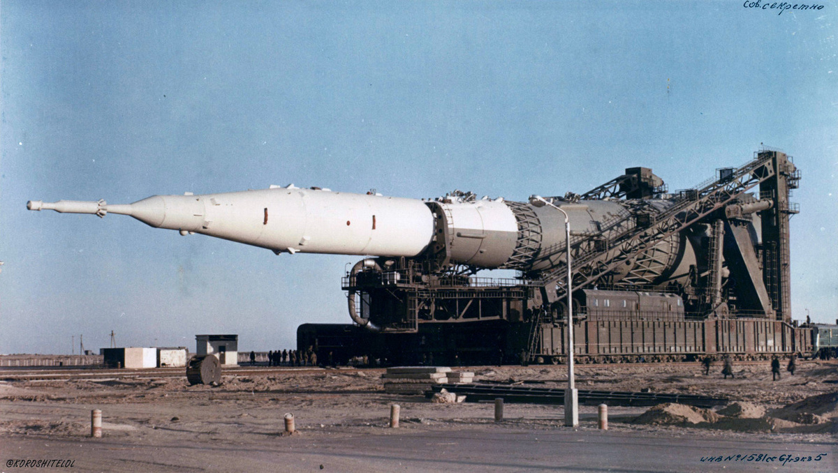 СССР. Лунная ракета Н-1. Байконур. 1969 г.