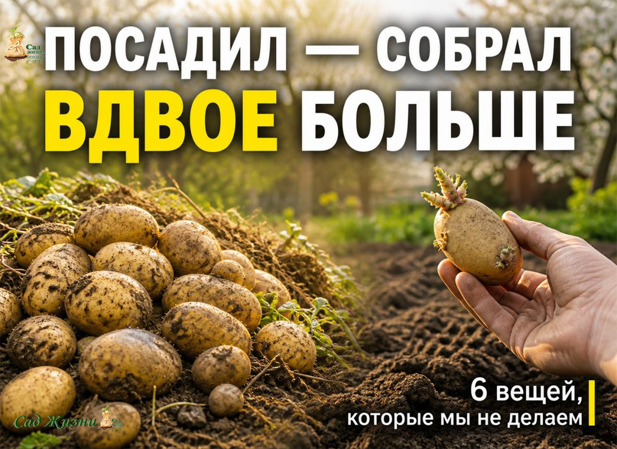 6 вещей, которые мы НЕ делаем — и собираем больший урожай картошки