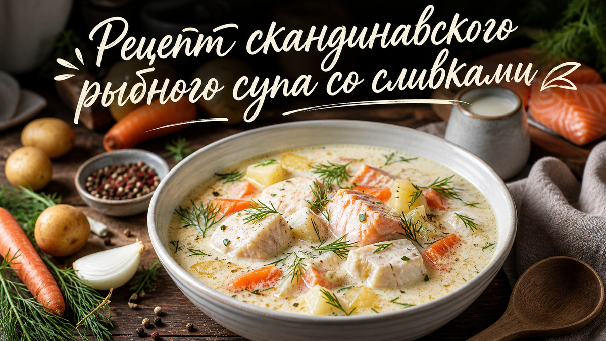 Скандинавский рыбный суп со сливками