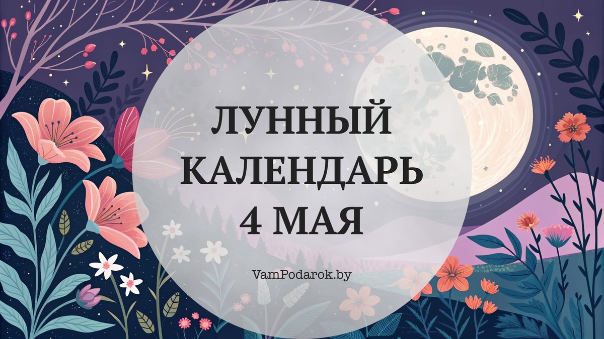 Лунный календарь на 4 мая 2026 года