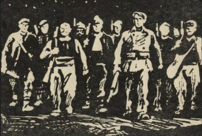 Сентябрьские повстанцы 1923-го. Такими их видел болгарский художник эпохи соцреализма.
