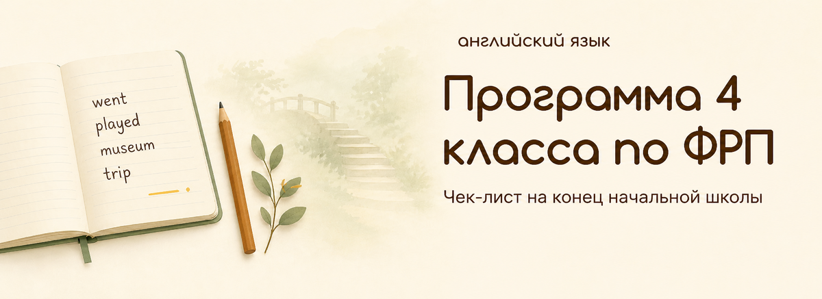 К концу 4 класса накопительный словарный запас по программе составляет около 600-700 лексических единиц — слов, словосочетаний и речевых клише