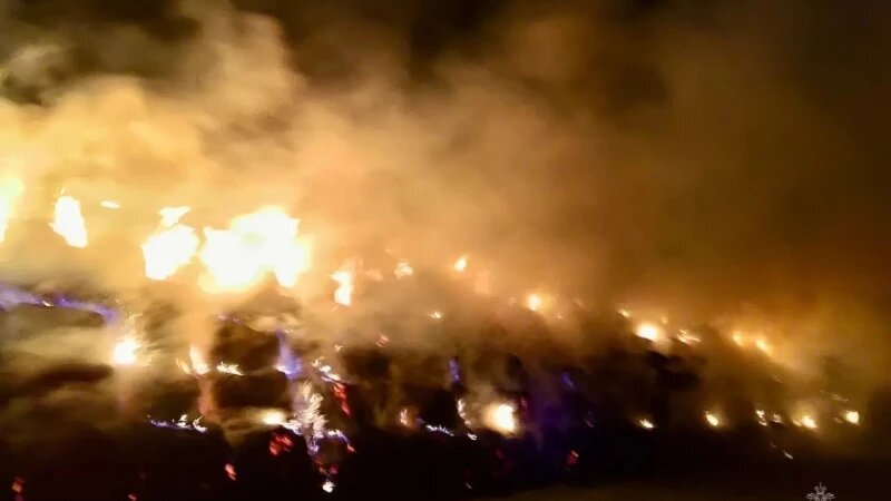     Возгорание сена в Алтайском крае. МЧС Алтайского края