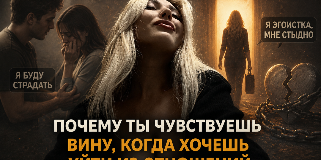 Почему ты чувствуешь вину, когда хочешь уйти из отношений