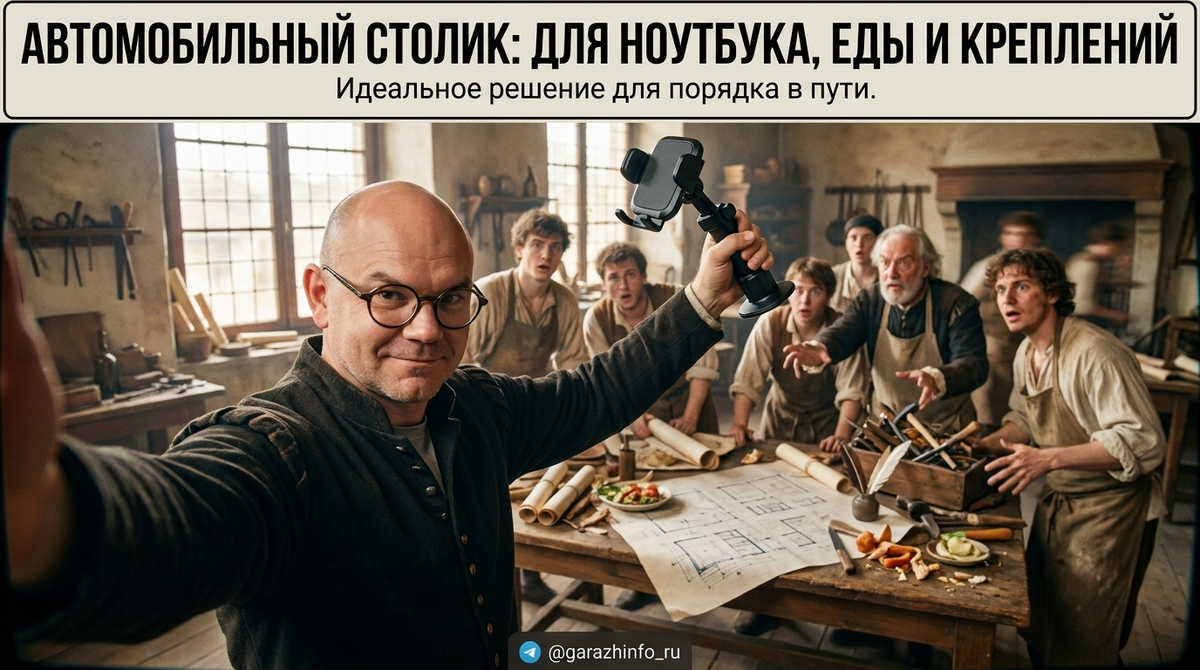    Удобный автомобильный столик для комфортного времяпрепровождения в дороге. Zero8