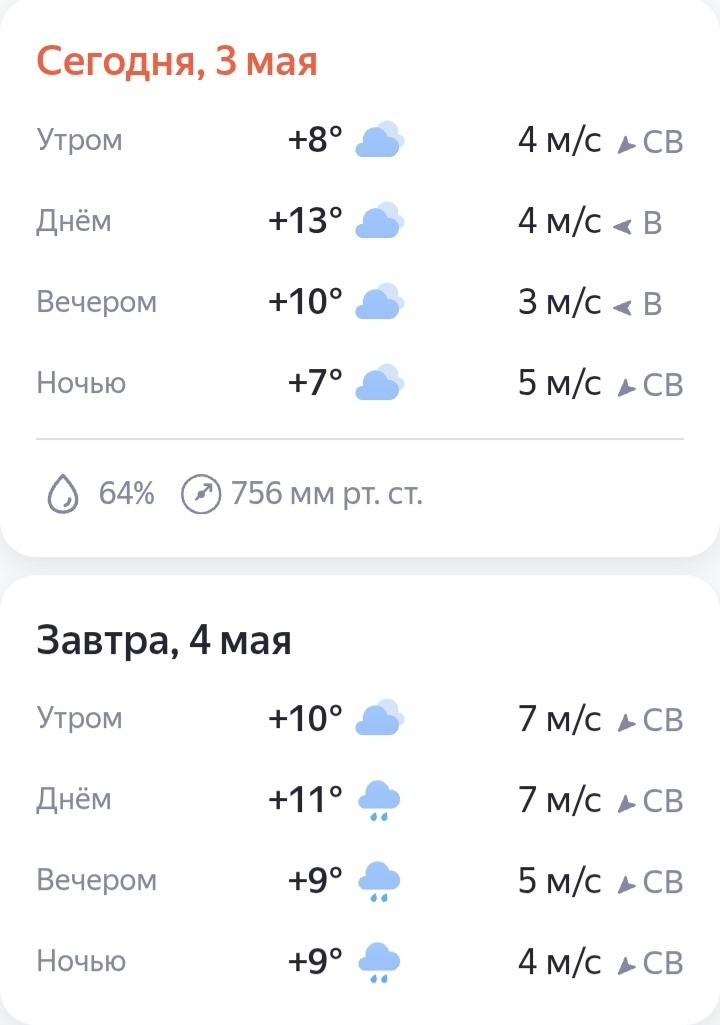 Завтра опять дождик.