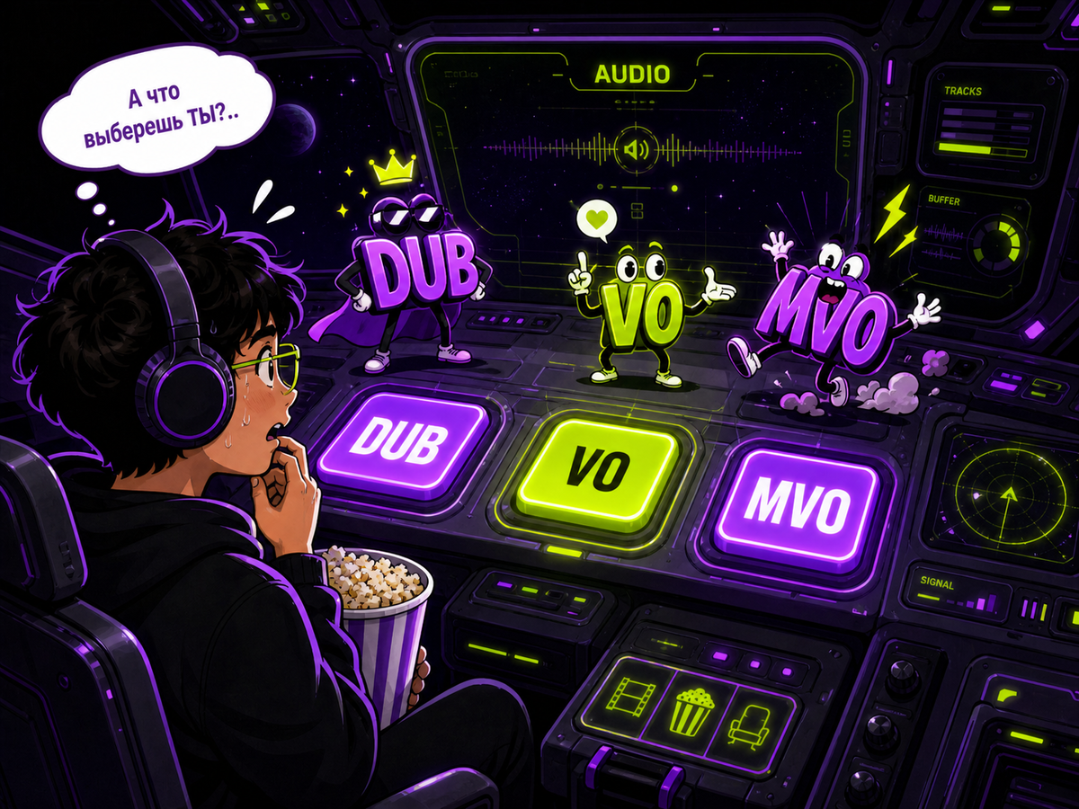 И не всегда DUB означает идеал, а VO - озвучку ради озвучки...