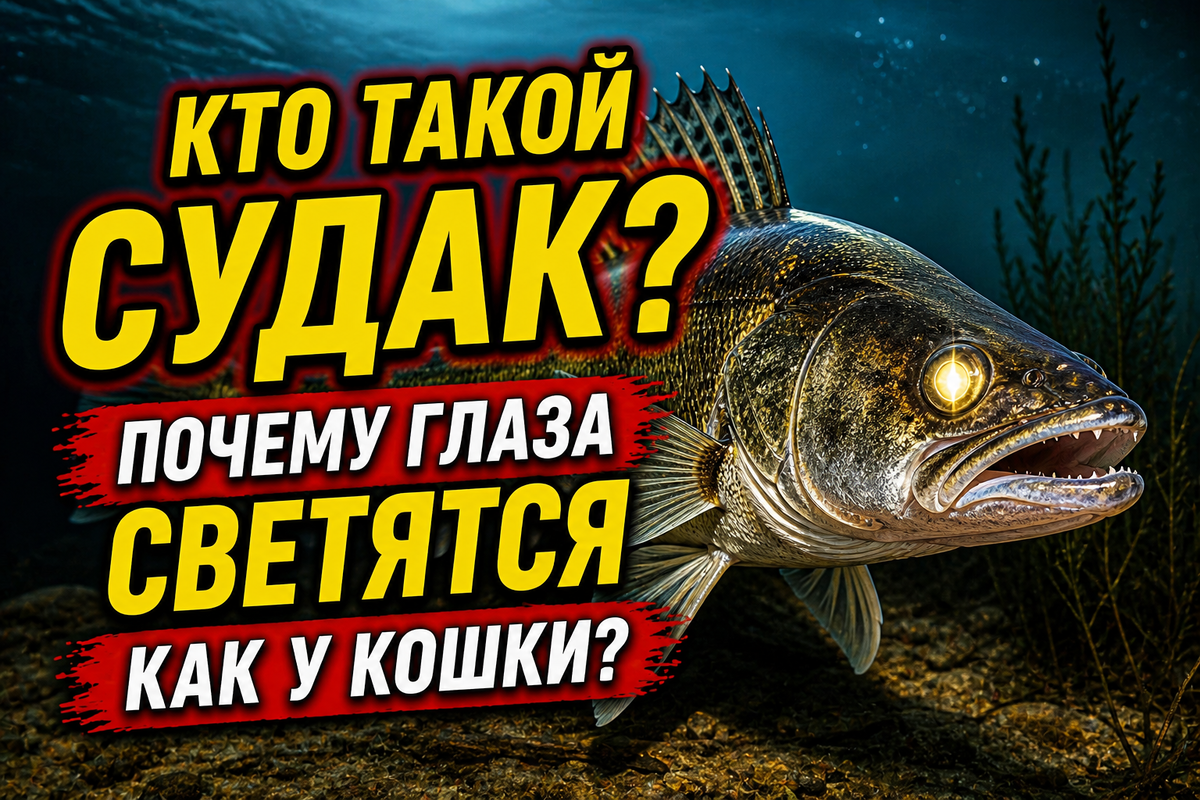 Кто такой судак? Почему глаза светятся как у кошки?