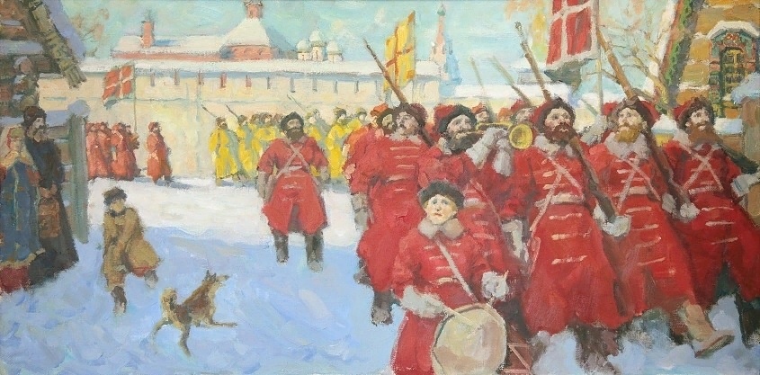 А. С. Саплин "Юный барабанщик". Не тот, про которого пионерская песня, а из эпохи Московского царства.