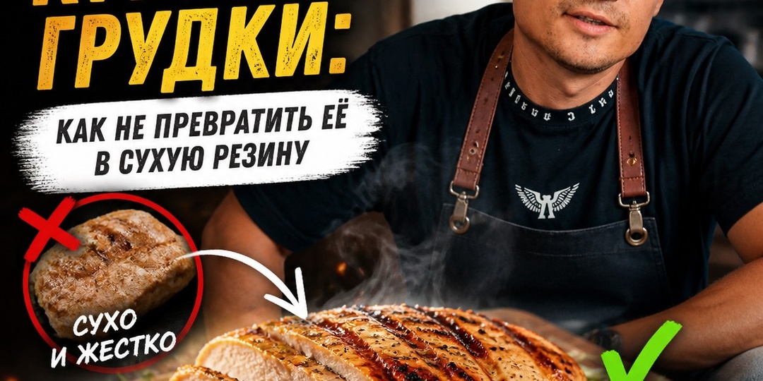 Секрет сочной куриной грудки: как не превратить её в сухую резину