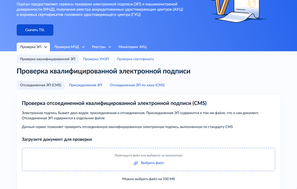 Окно проверки на Госуслугах