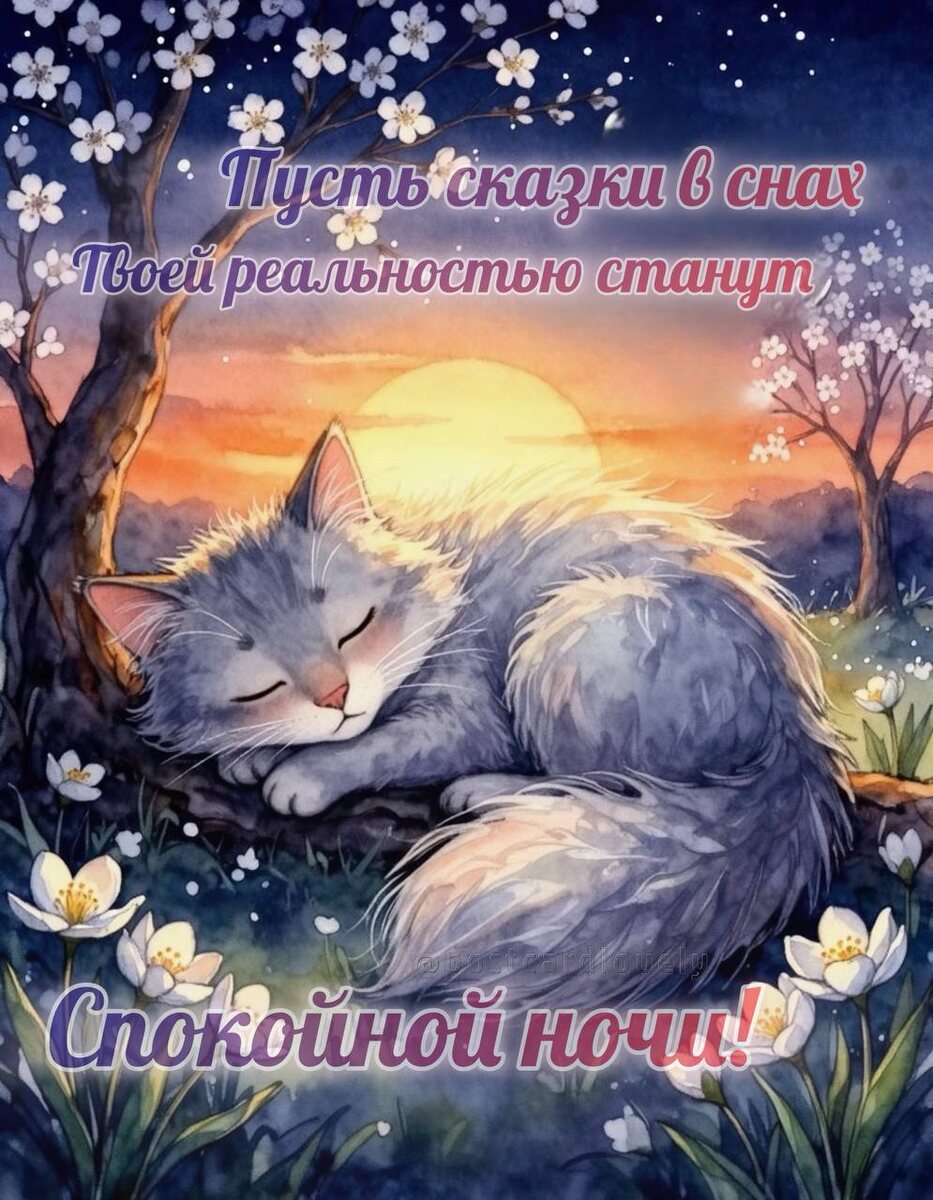 Спокойной ночи: как одной открыткой снять усталость за 5 секунд