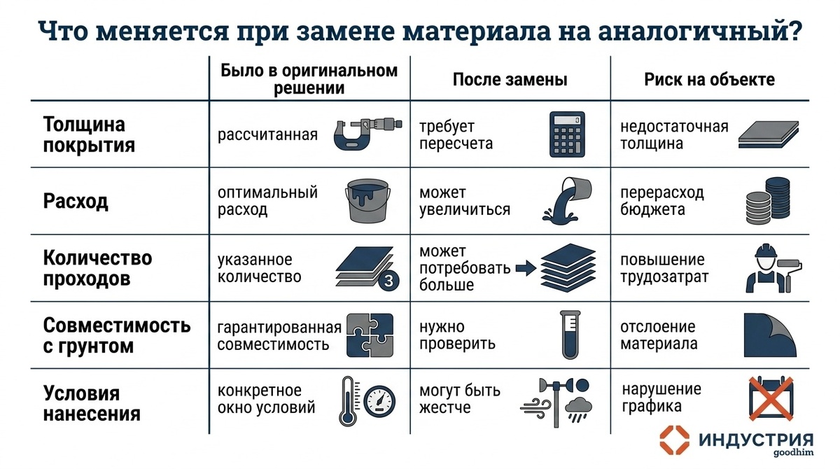Главная ошибка — считать аналог равным решением без пересчёта под конкретную конструкцию.