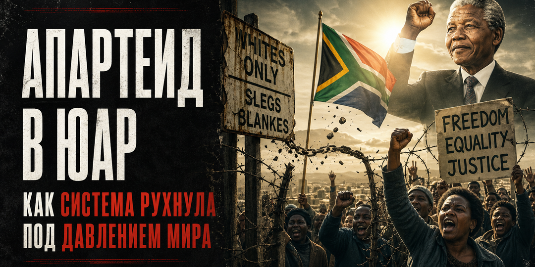 Апартеид в ЮАР: как система расового разделения рухнула под давлением мира