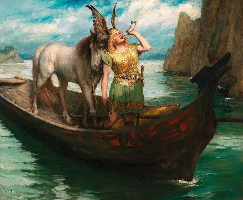 Фердинанд Леке – Рихард Вагнер, Сумерки богов, Акт I, Путешествие Зигфрида по Рейну