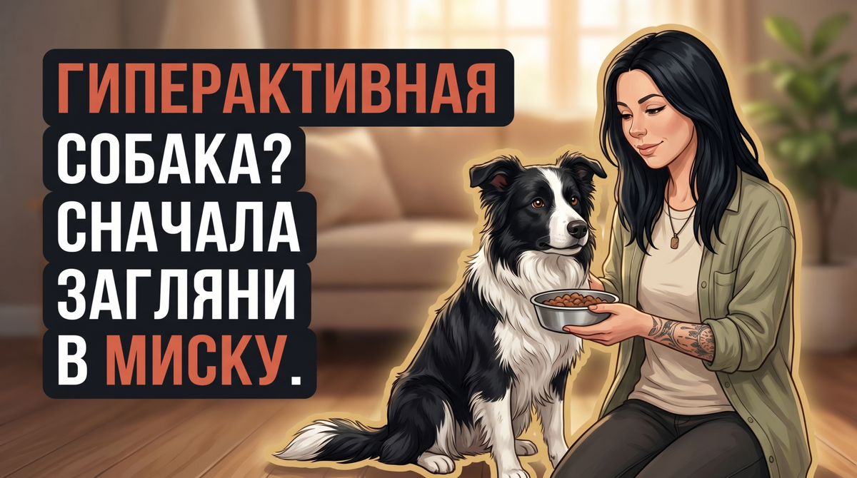    Почему перед дрессировкой гиперактивной собаки важно пересмотреть её рацион. Анна Марковская