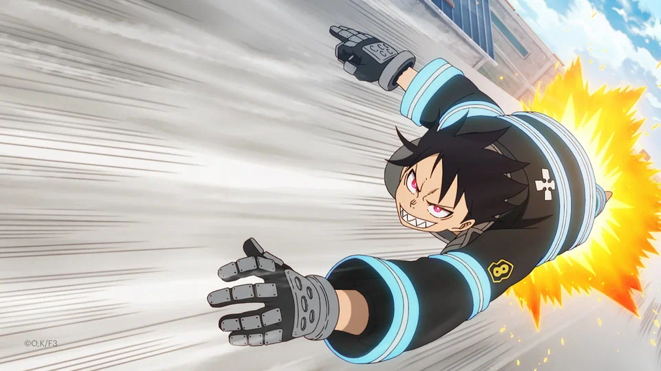кадр из "Пламенная бригада пожарных", David Production