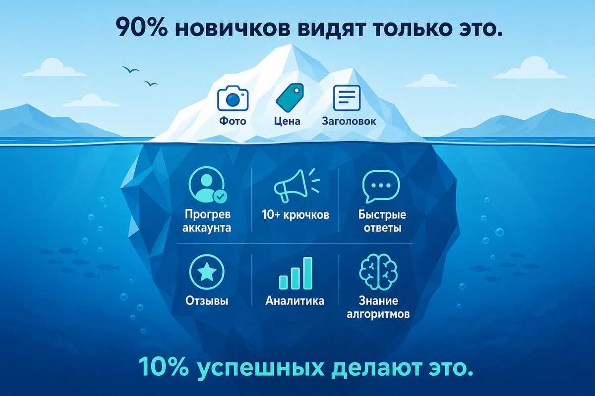 Почему страдают 90% новичков на Авито: главная ошибка ещё до старта