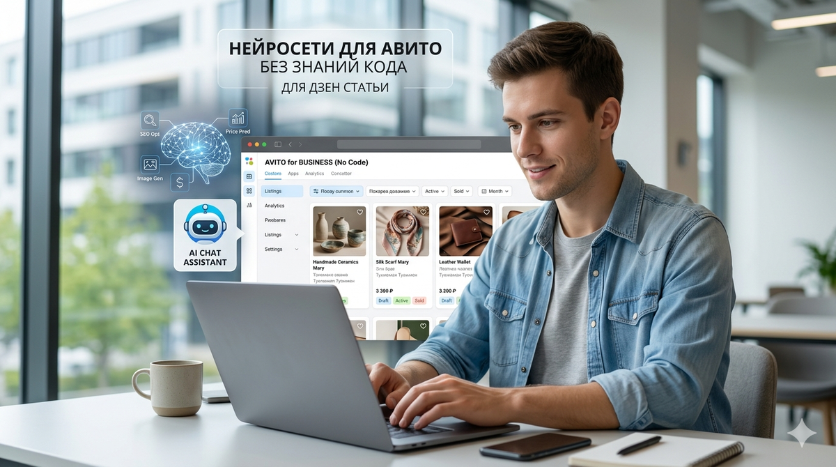 Нейросети для Авито: с чего начать без знаний кода