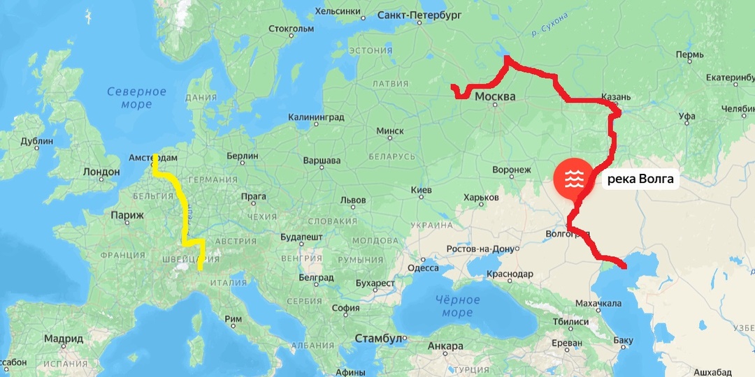 Почему в Европе реки судоходны на тысячи километров, а Волга – нет. Хотя она самая длинная в Европе