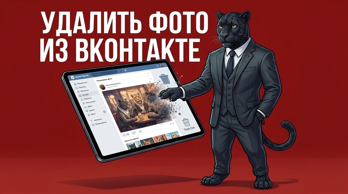 Удалить фото из ВКонтакте: инструкция для своего профиля и чужого аккаунта | Пантера Диджитал — агентство по управлению цифровой репутацией и удалению информации.
