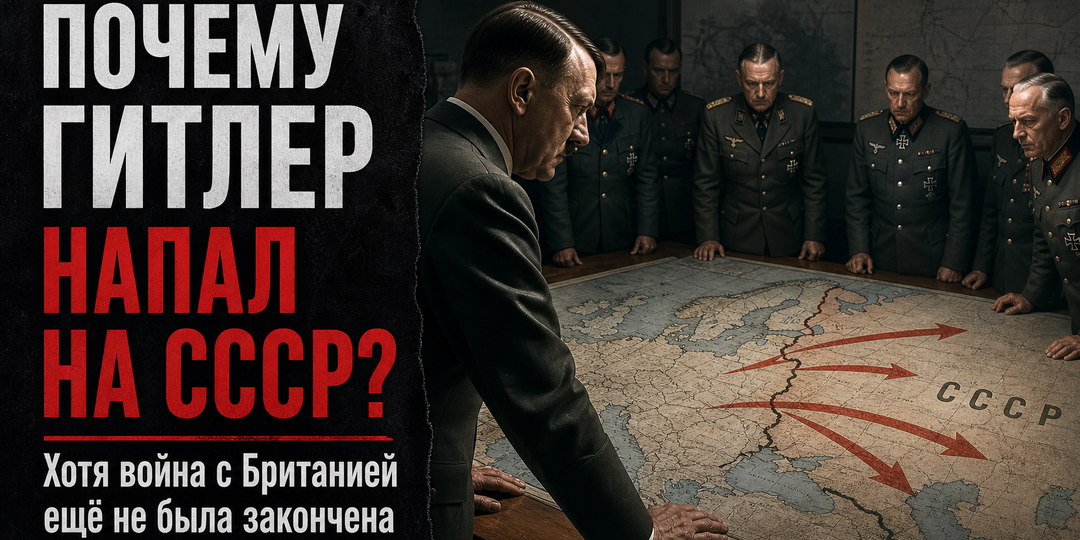 Почему Гитлер напал на СССР, хотя война с Британией ещё не была закончена