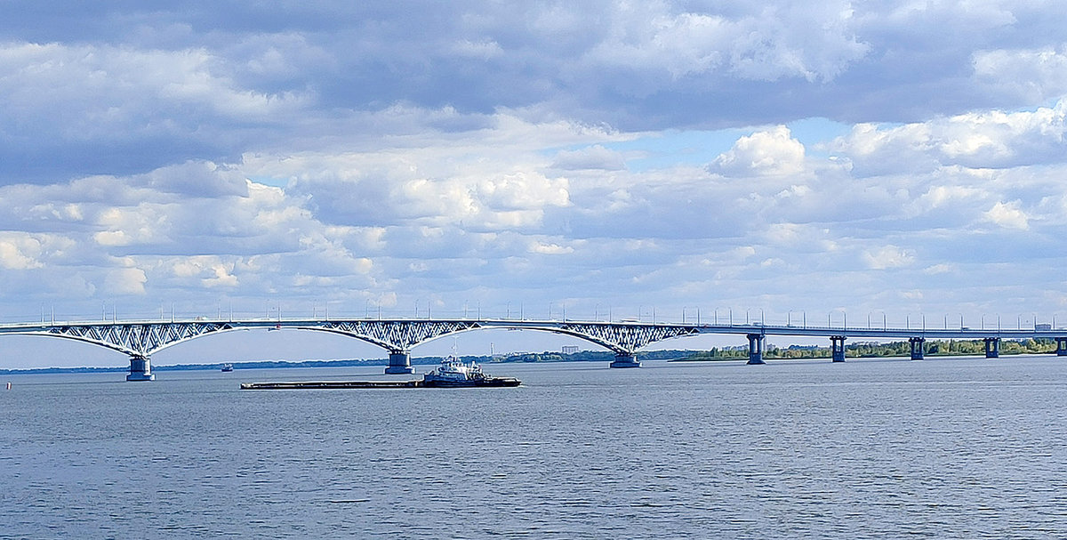 Саратов, мост через Волгу