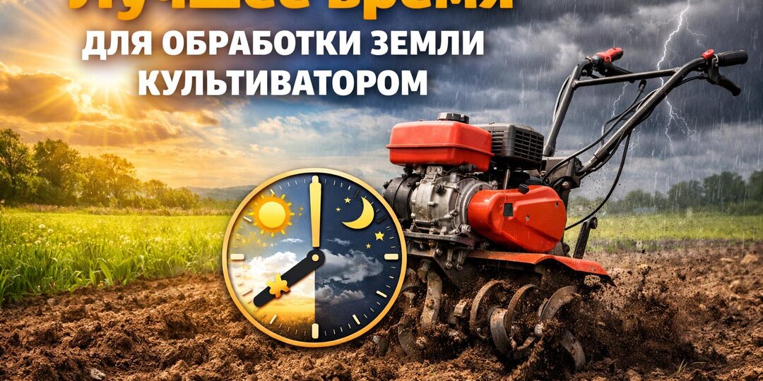 Лучшее время для обработки земли культиватором