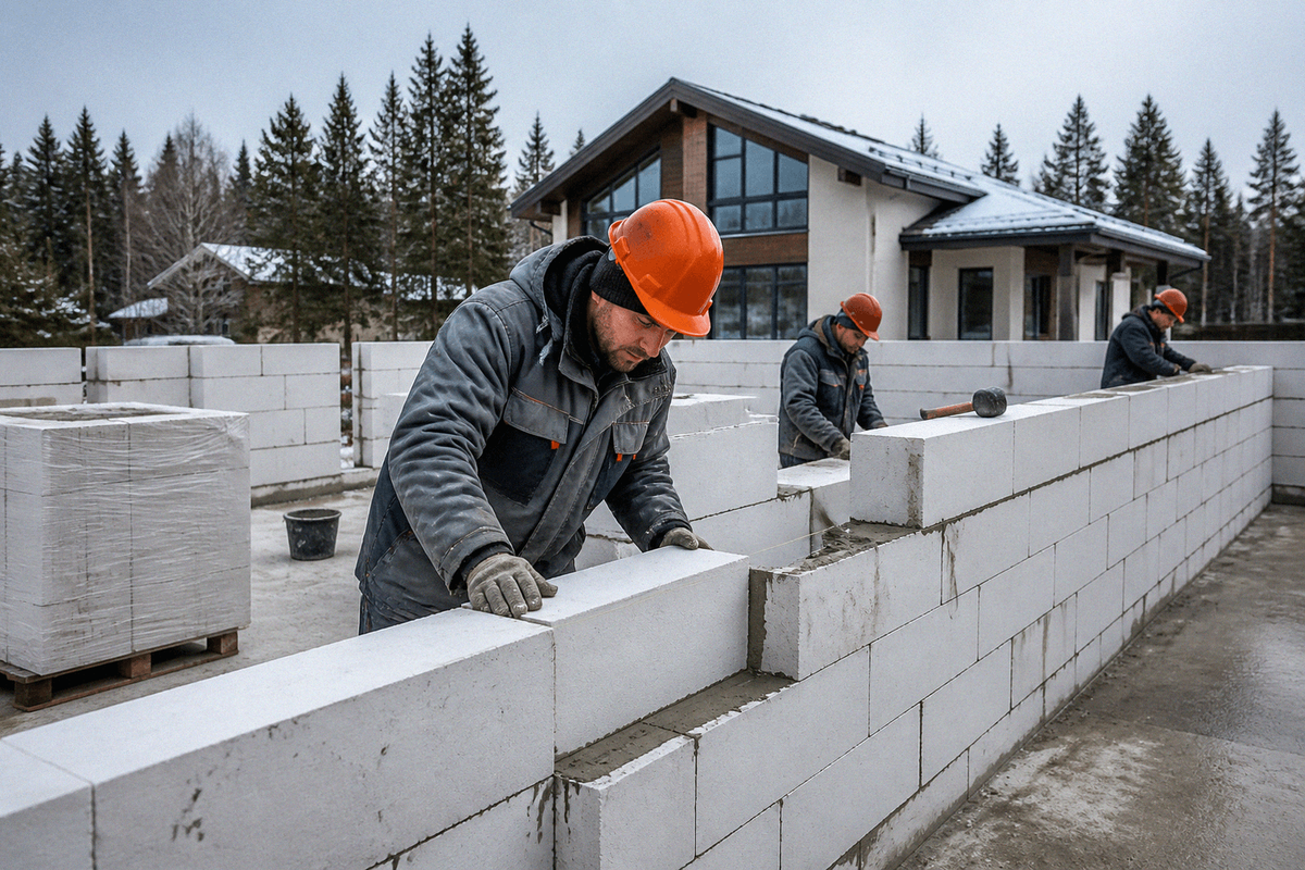     Кладка стен из газобетона: типичные ошибки
