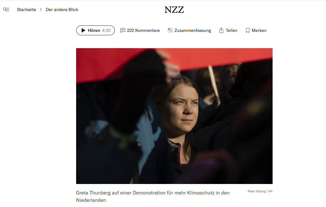    ФОТО: СКРИНШОТ СТРАНИЦЫ САЙТА NEUE ZÜRCHER ZEITUNG