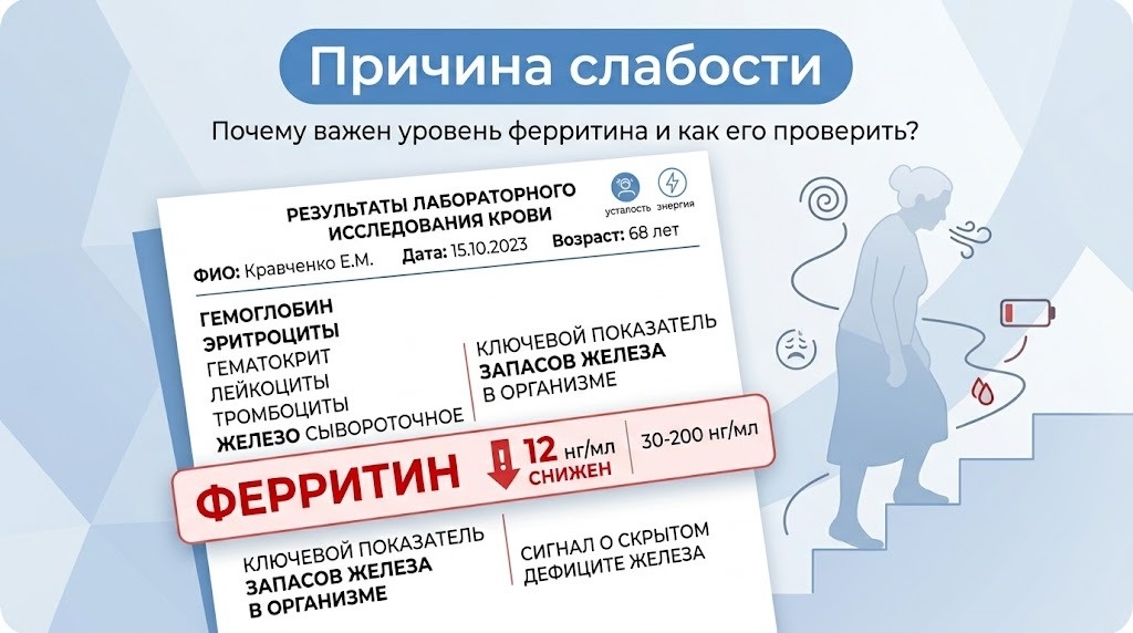 ферритин не объясняет всё на свете и не отменяет поиск причины