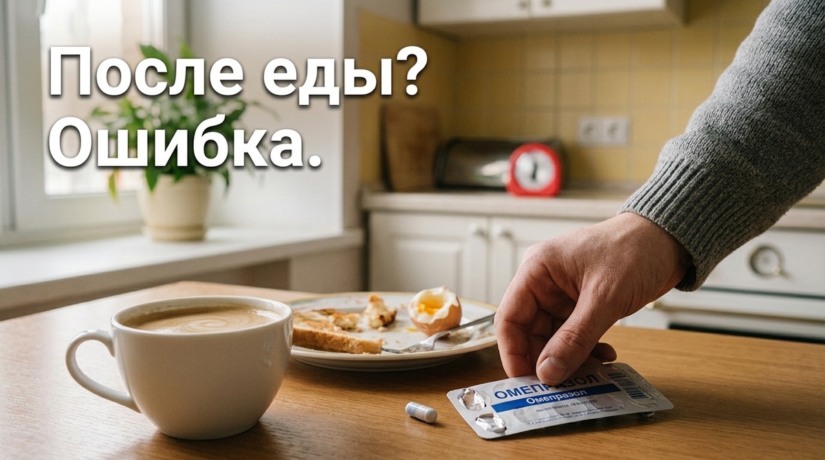 Омепразол не похож на средства, которые быстро гасят жжение здесь и сейчас