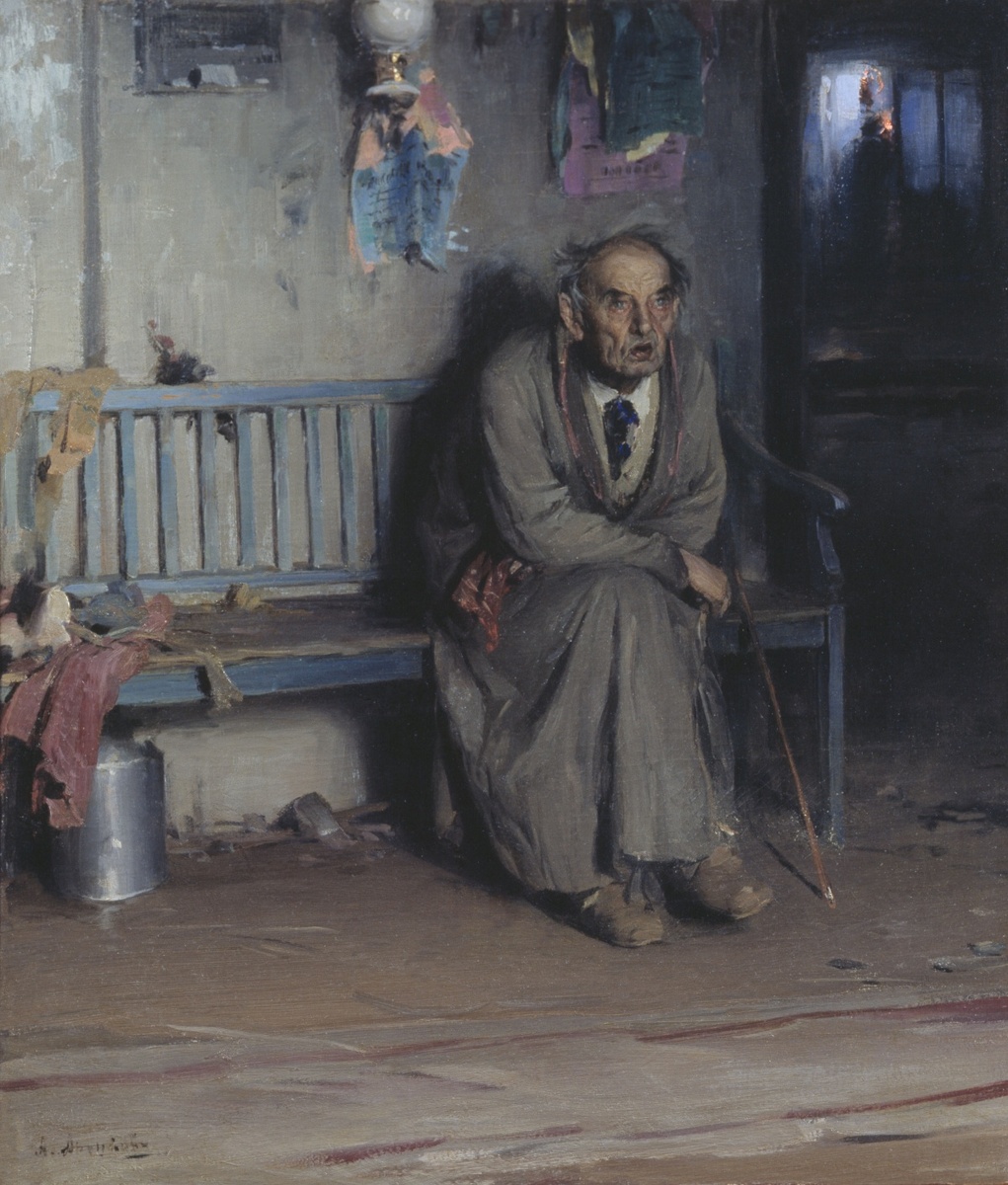  Абрам Архипов «Старый актёр», 1898 год