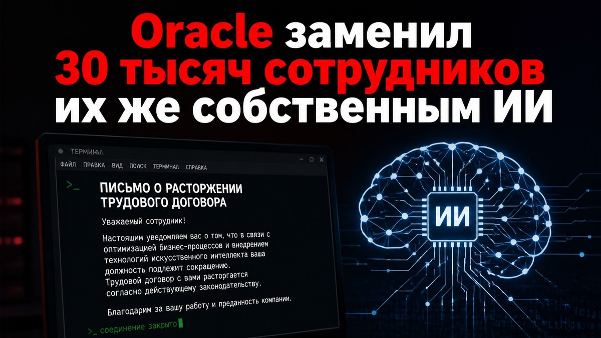 Oracle заменил 30 тысяч сотрудников их же собственным ИИ
