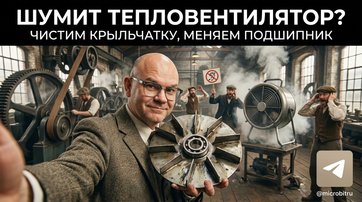    Шум от тепловентилятора может быть устранен правильной чисткой и заменой подшипников. as7