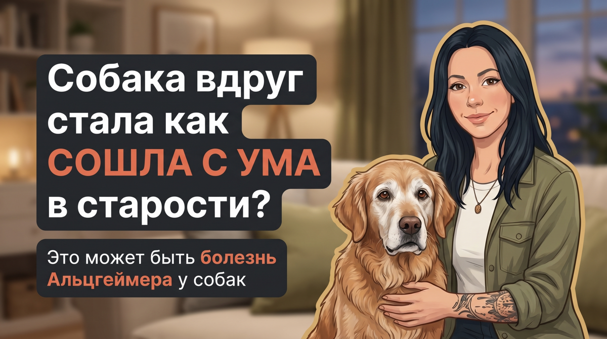    Анна объясняет, почему странное поведение старой собаки может быть деменцией. Анна Марковская