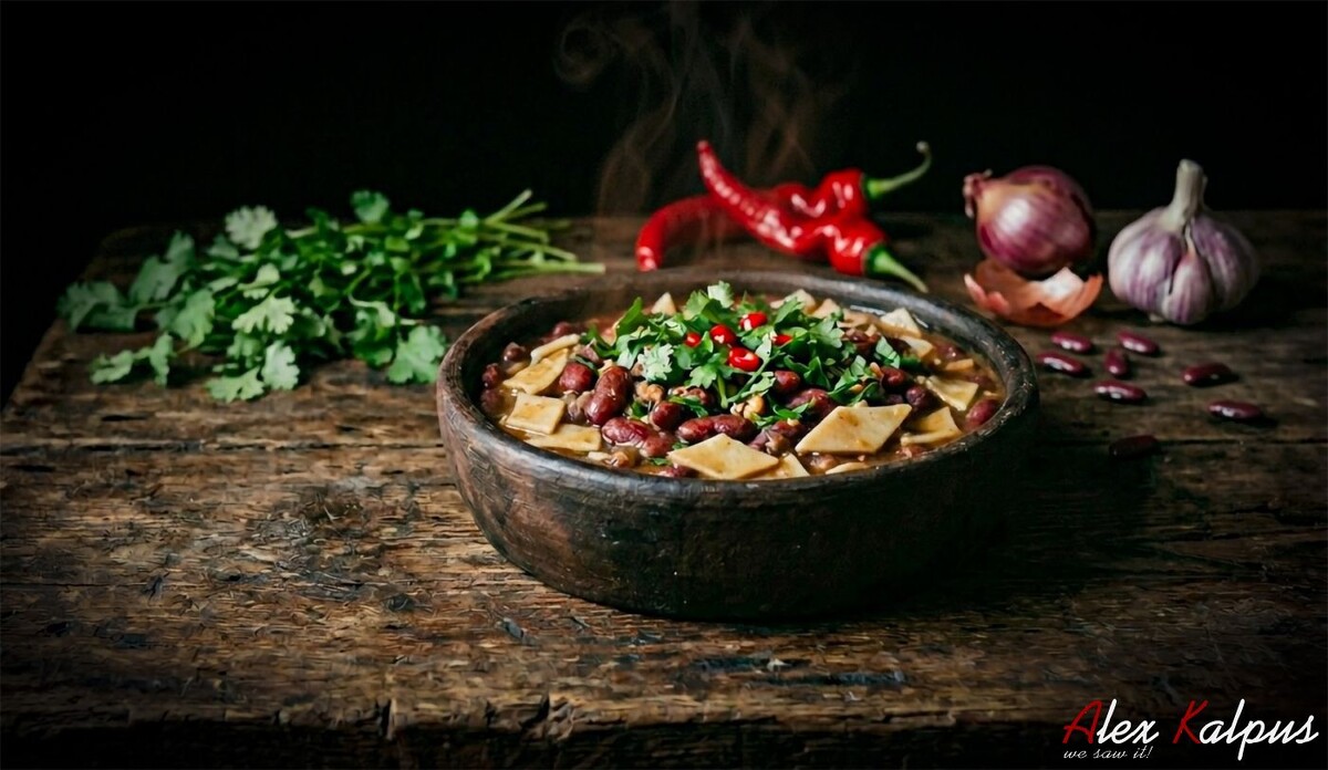 Грузинское лобио с клецками атрия